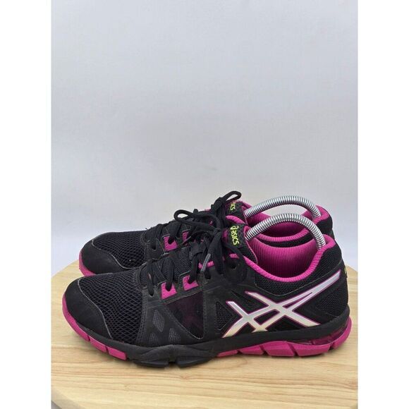 ASICS Women's Black and Pink Running Shoes - Picture 2 of 10